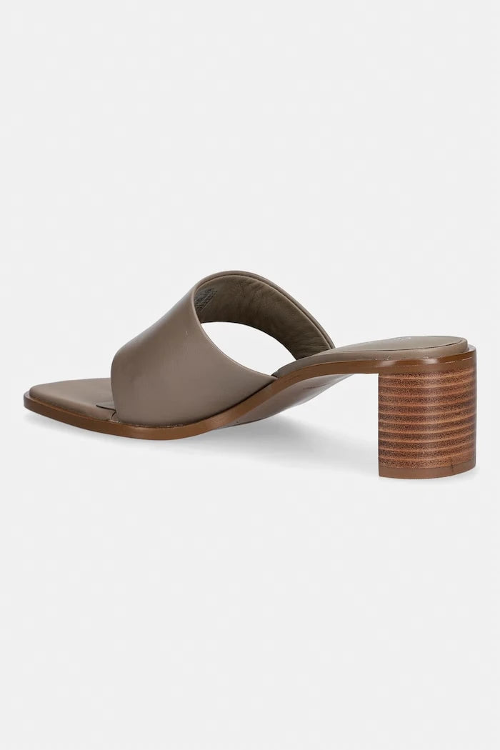 Calvin Klein Kadın Deri Terlik BLOCK HEEL SNDL THONG LTH