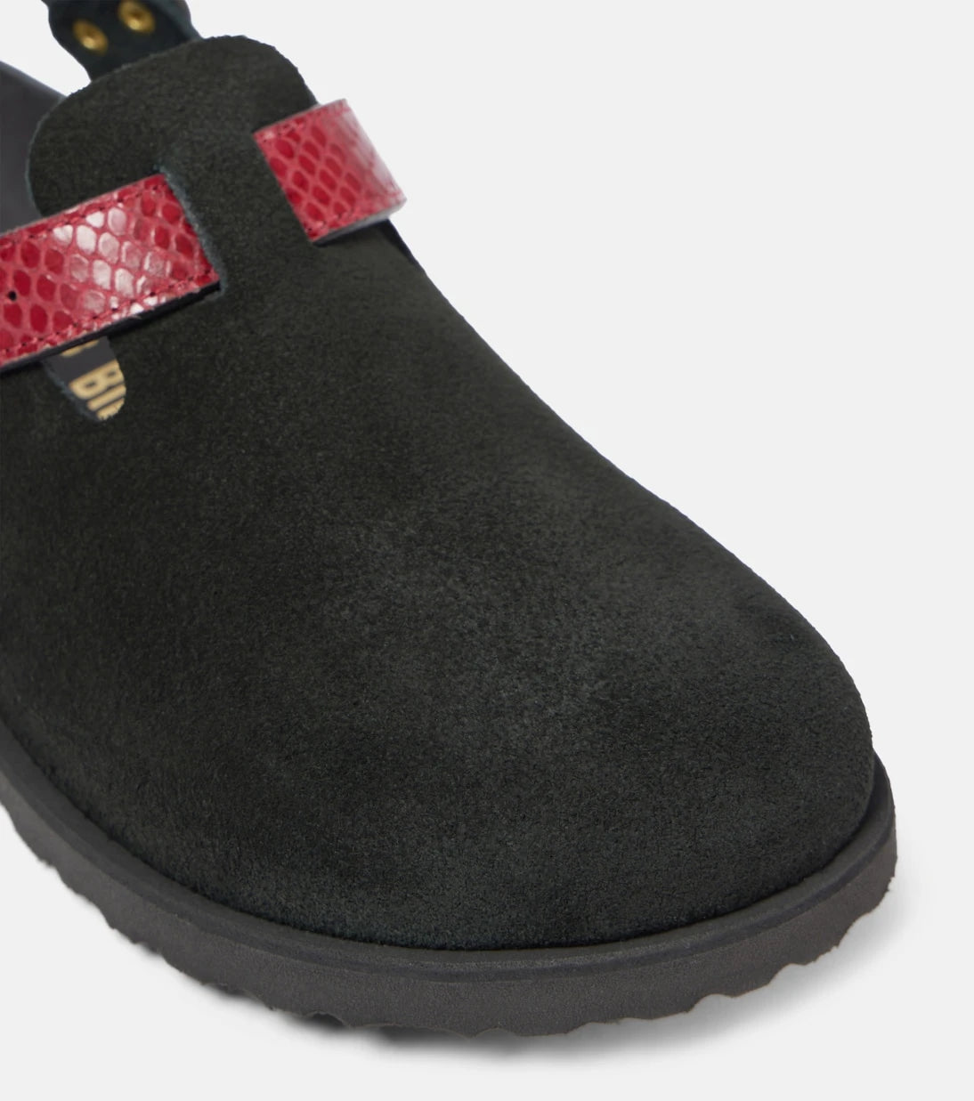 Birkenstock 1774 - Tokio snake-effect suede clogs