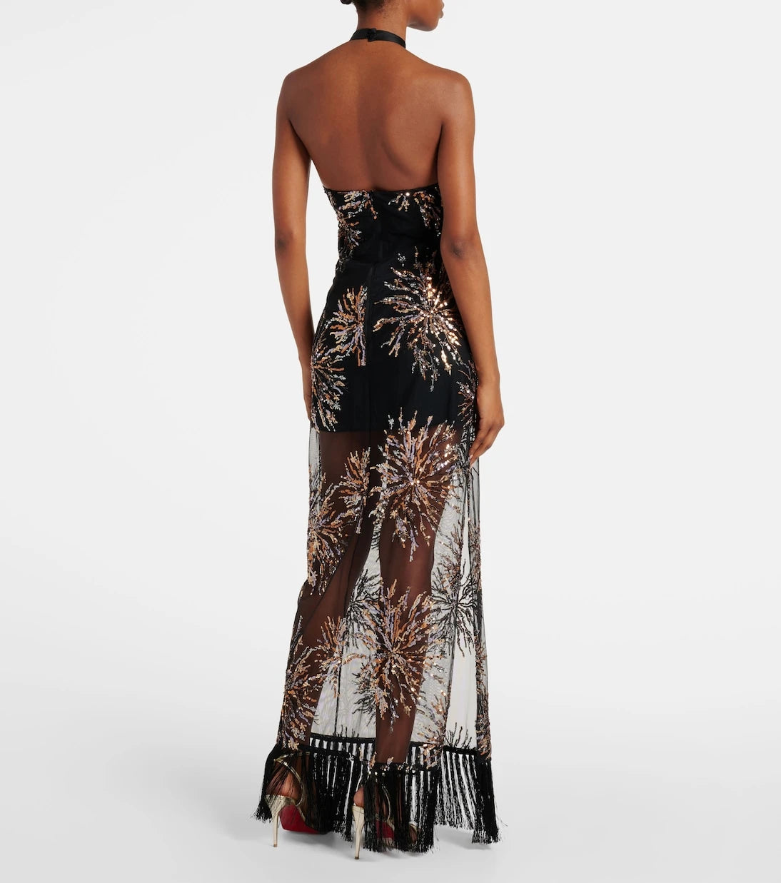 Taller Marmo - Nina Soleil sequined maxi dress