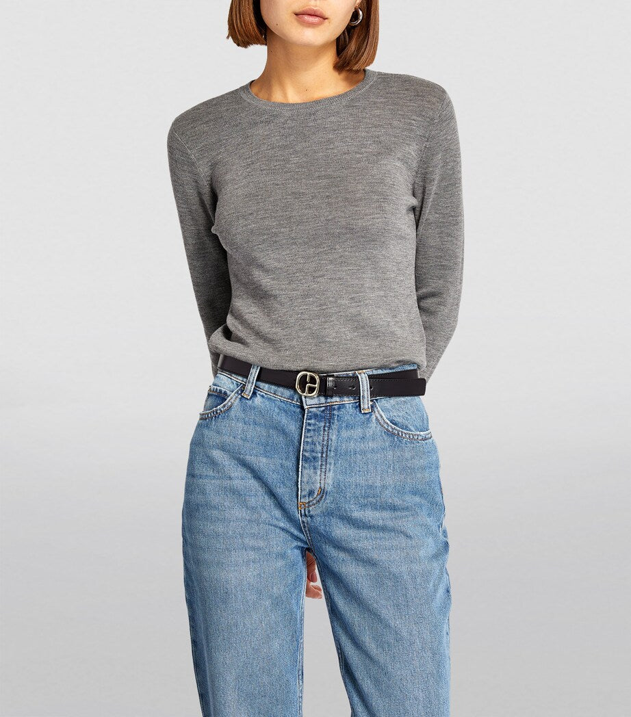 Claudie Pierlot Black Leather Belt