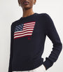 Polo Ralph Lauren Navy Cotton American Flag Sweater