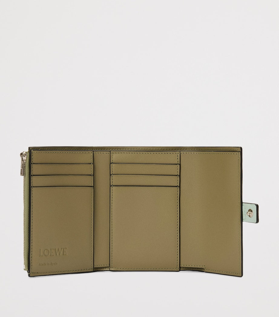 LOEWE Blue Small Calfskin Vertical Wallet