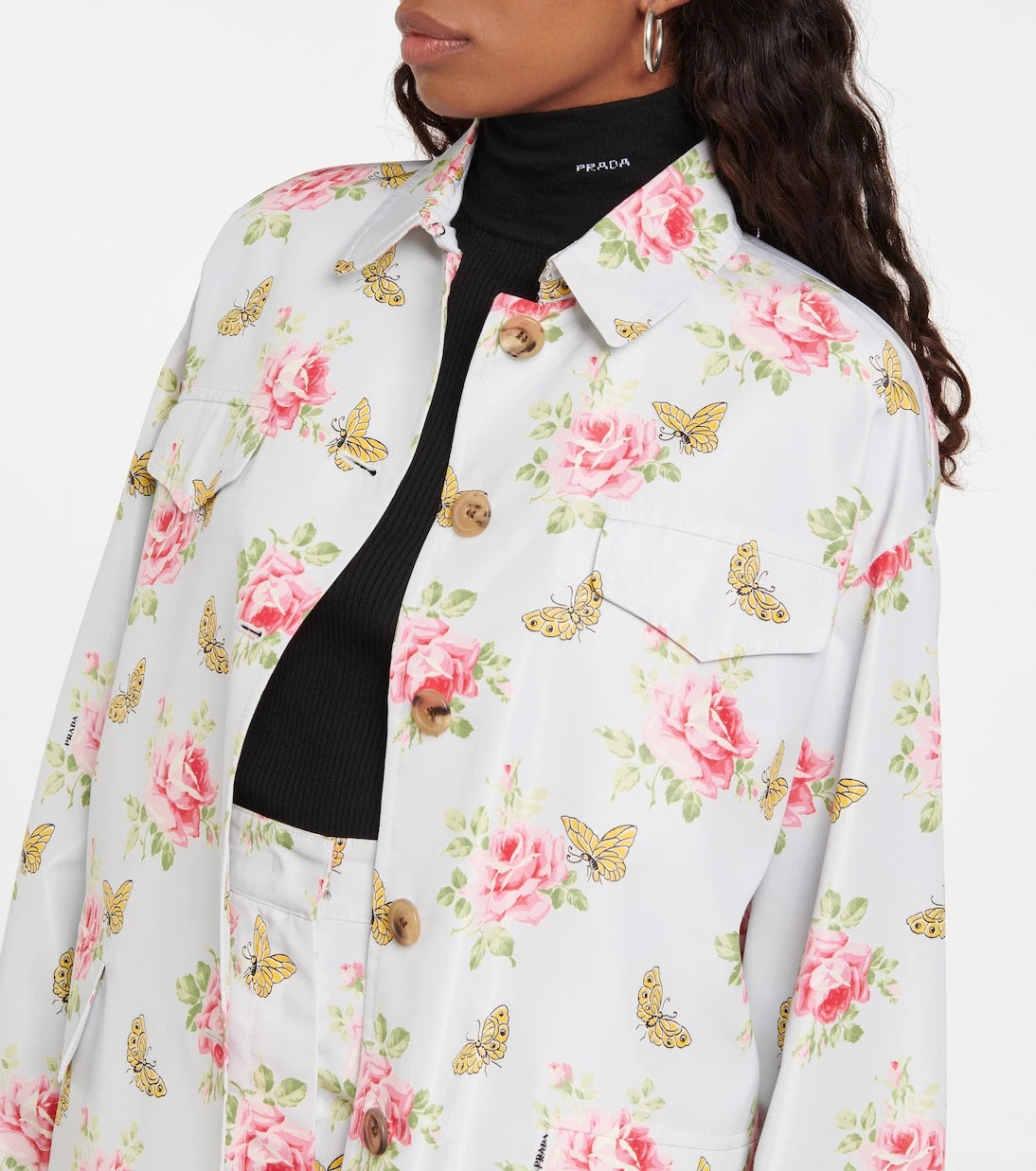 Prada - Printed silk jacket