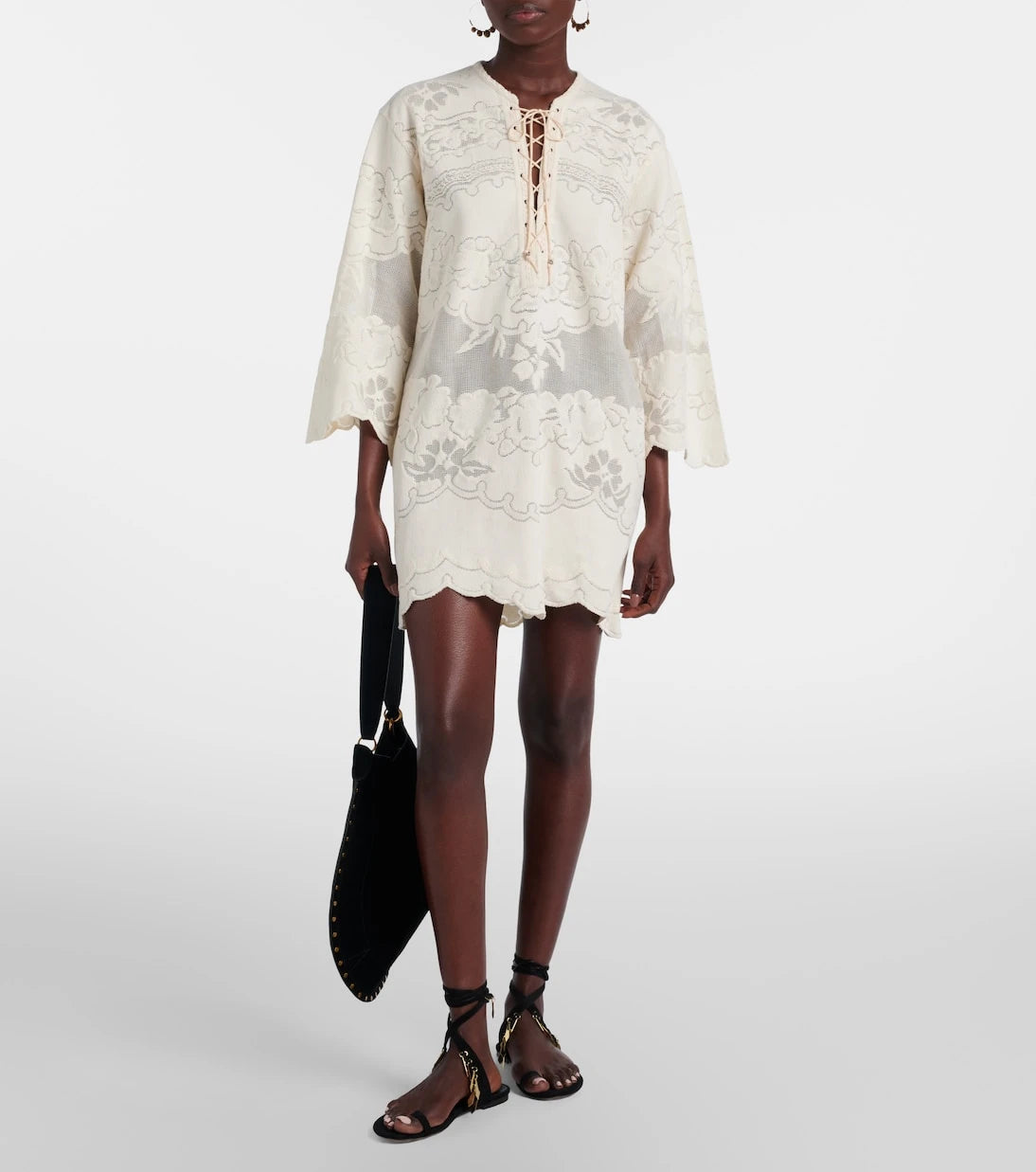Isabel Marant - Solara embroidered cotton-blend minidress