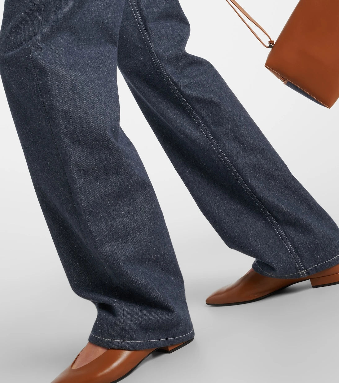 Loro Piana - Tye high-rise wide-leg jeans