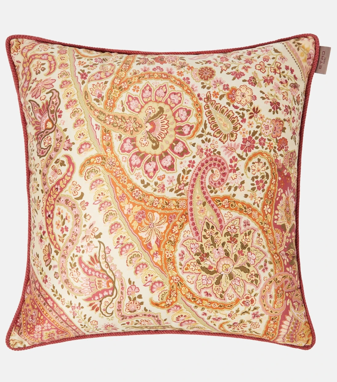 Etro - Embroidered cotton cushion