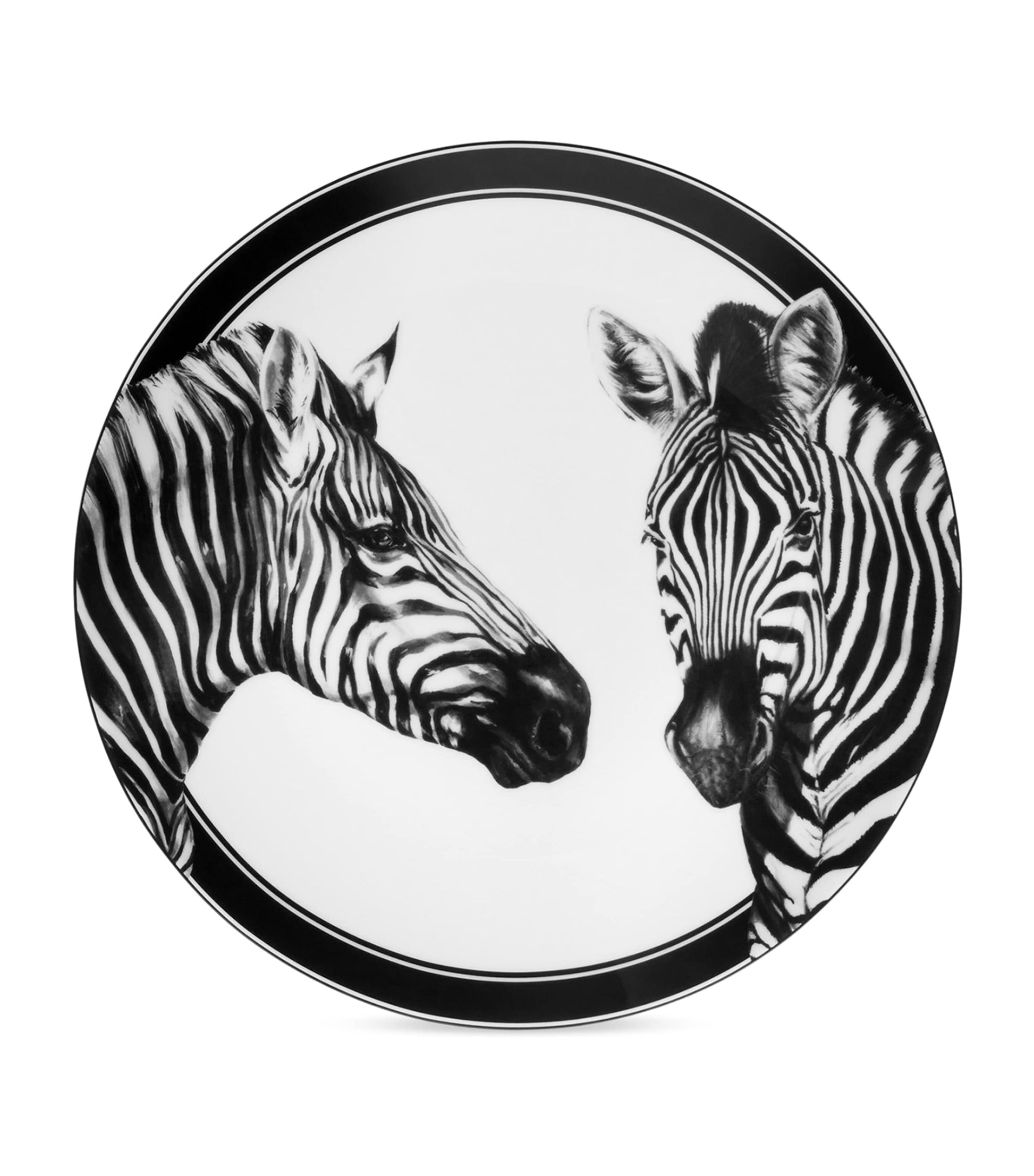 Dolce & Gabbana Casa Set of Two Zebra Dinner Plates (26cm)