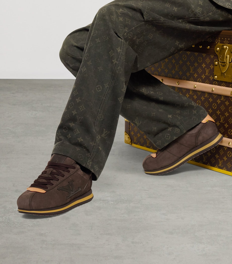LOUIS VUITTON Suede Buttersoft Trainers