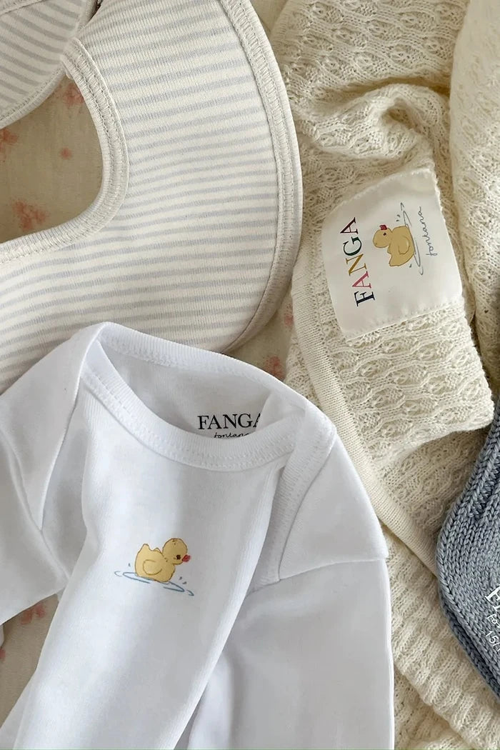 Fanga Fontana VENTI POINTELLE BLANKET GOTS Pamuk Bebek Battaniyesi