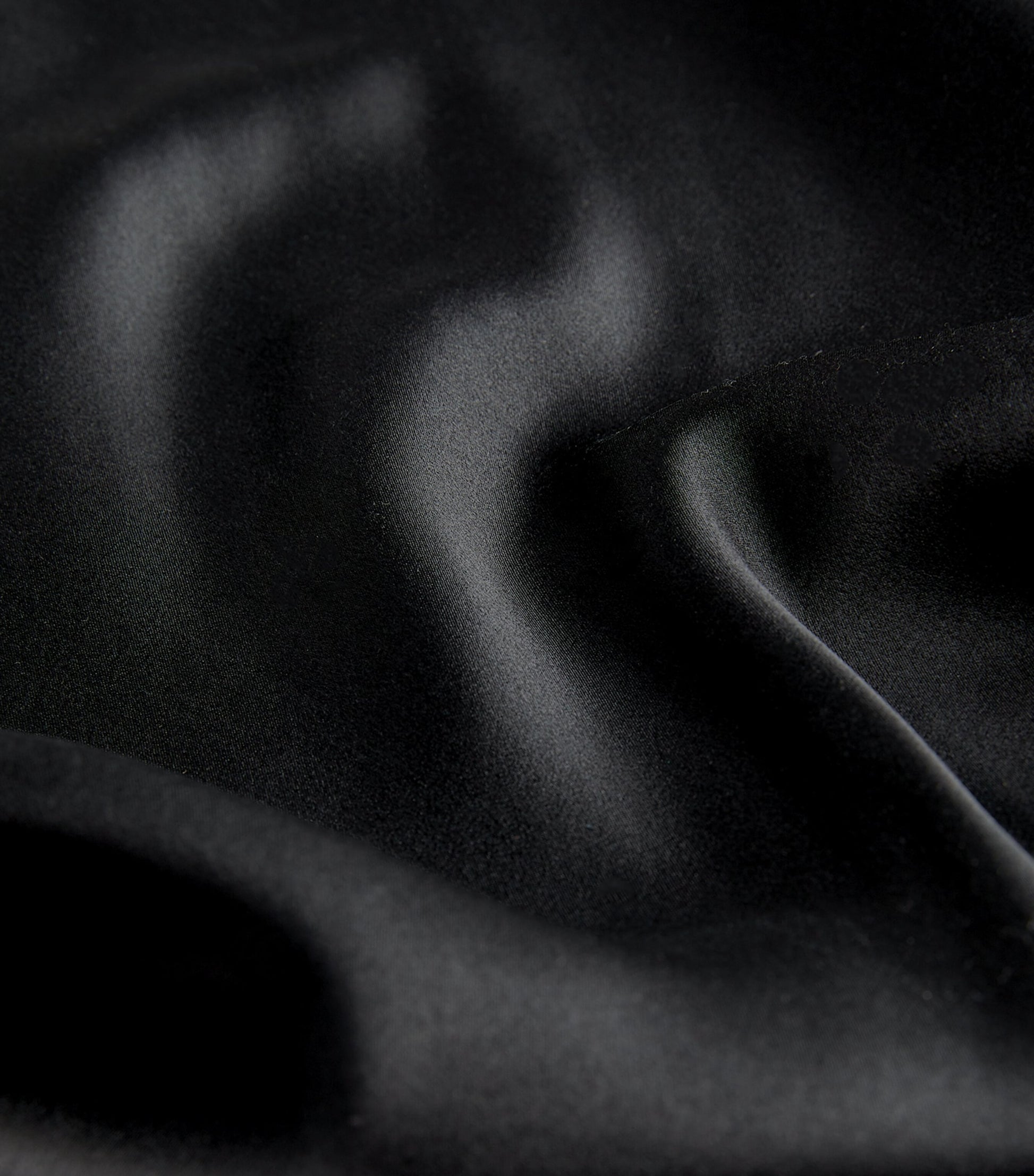 Silk Satin Isaak Midi Skirt BLACK