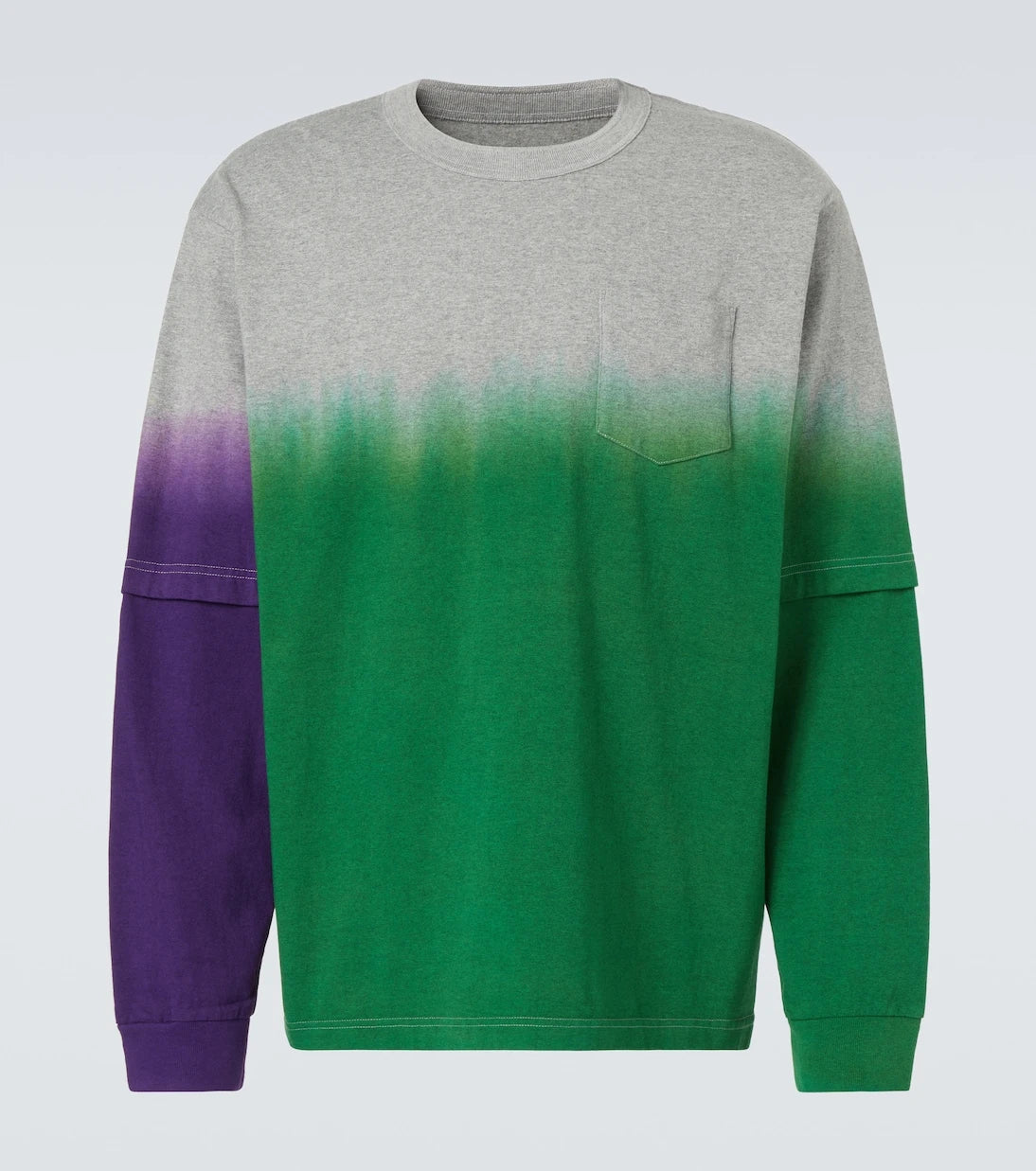 Sacai - Dyed cotton sweatshirt