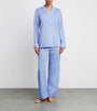 Derek Rose Blue Cotton Classic Pyjama Set
