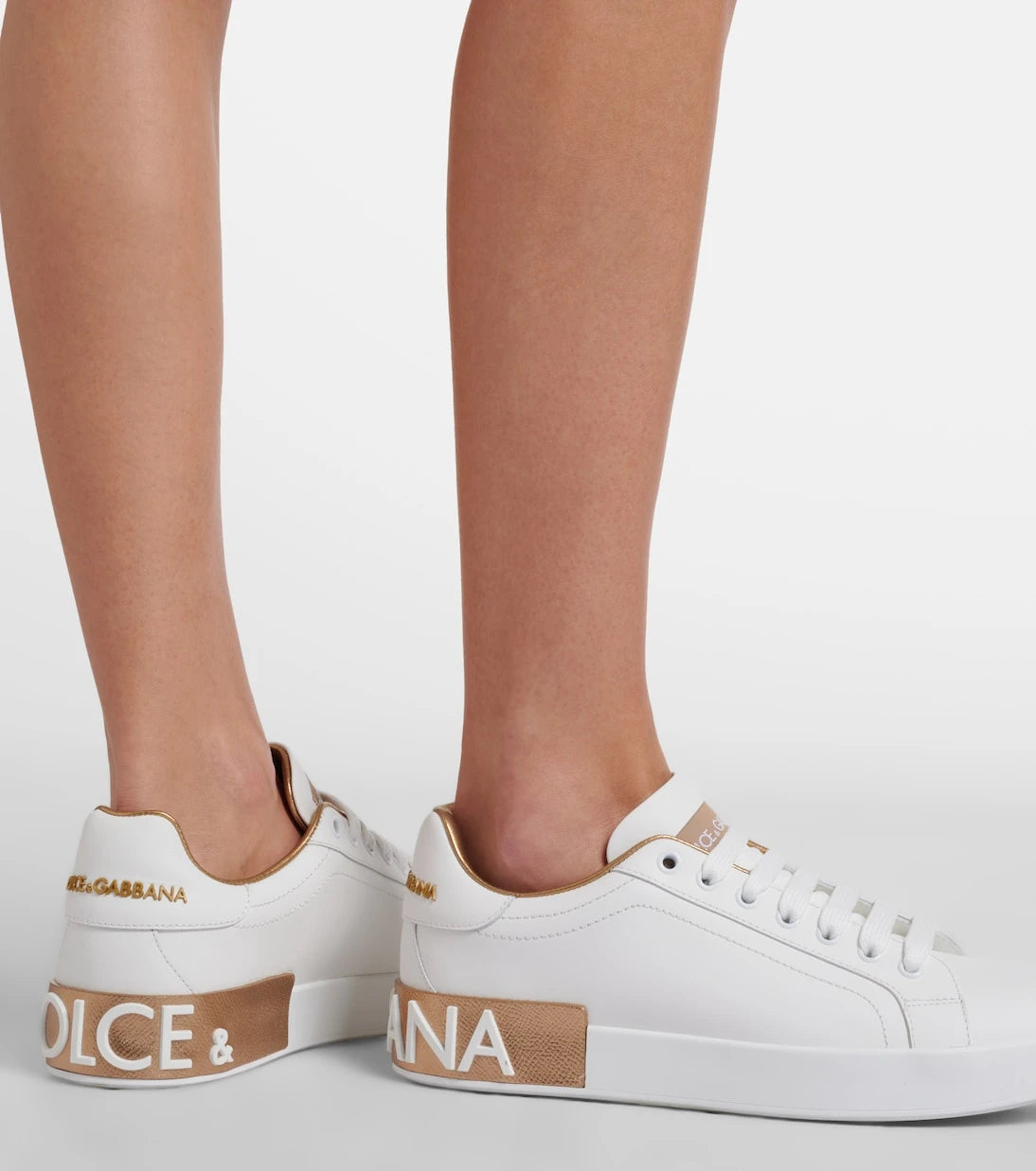 Dolce&Gabbana - أحذية سنيكرز بورتوفينو الجلدية