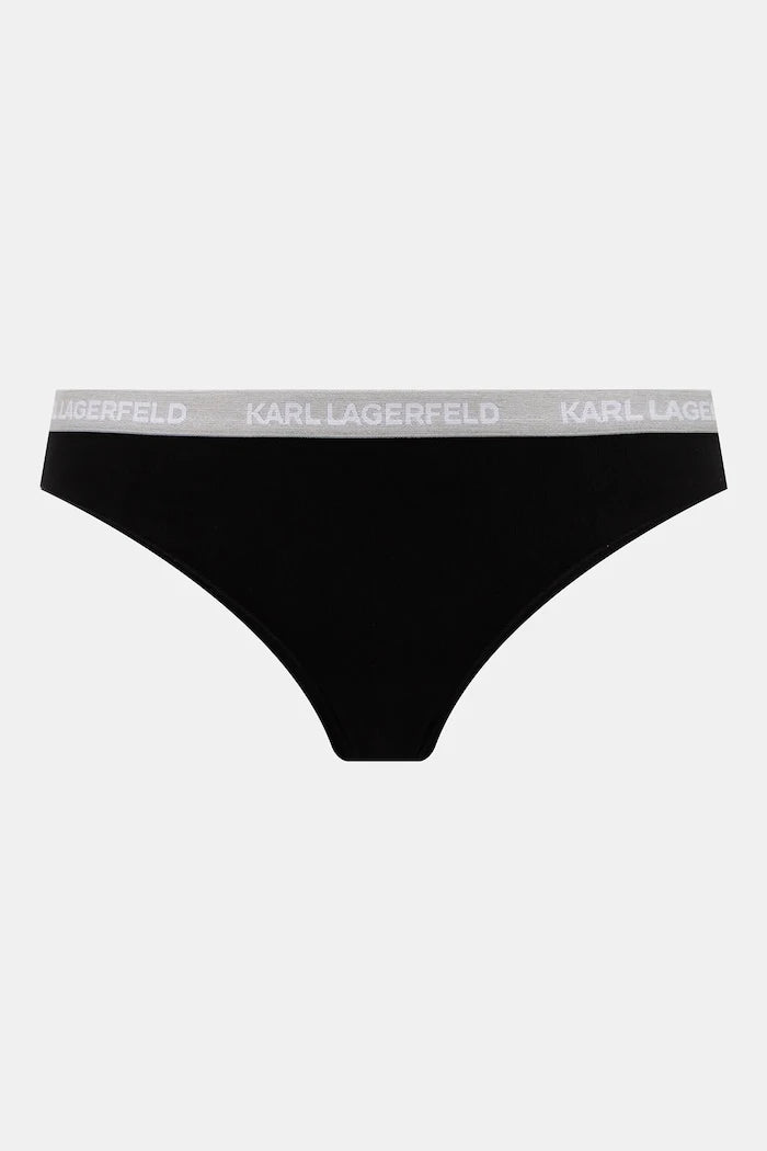 Karl Lagerfeld kadın pamuklu tanga 3'lü set