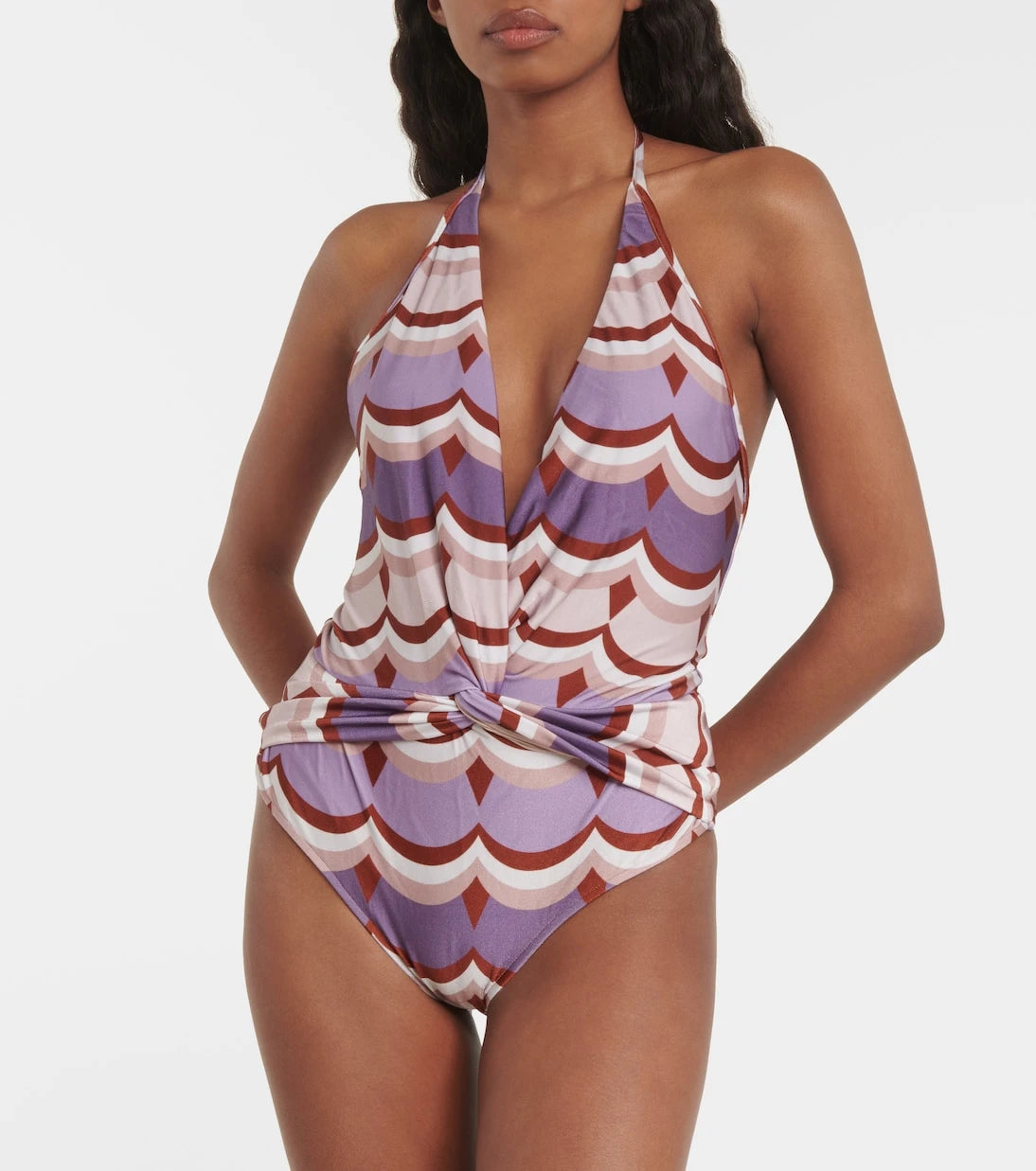 Adriana Degreas - Vintage Waves printed swimsuit