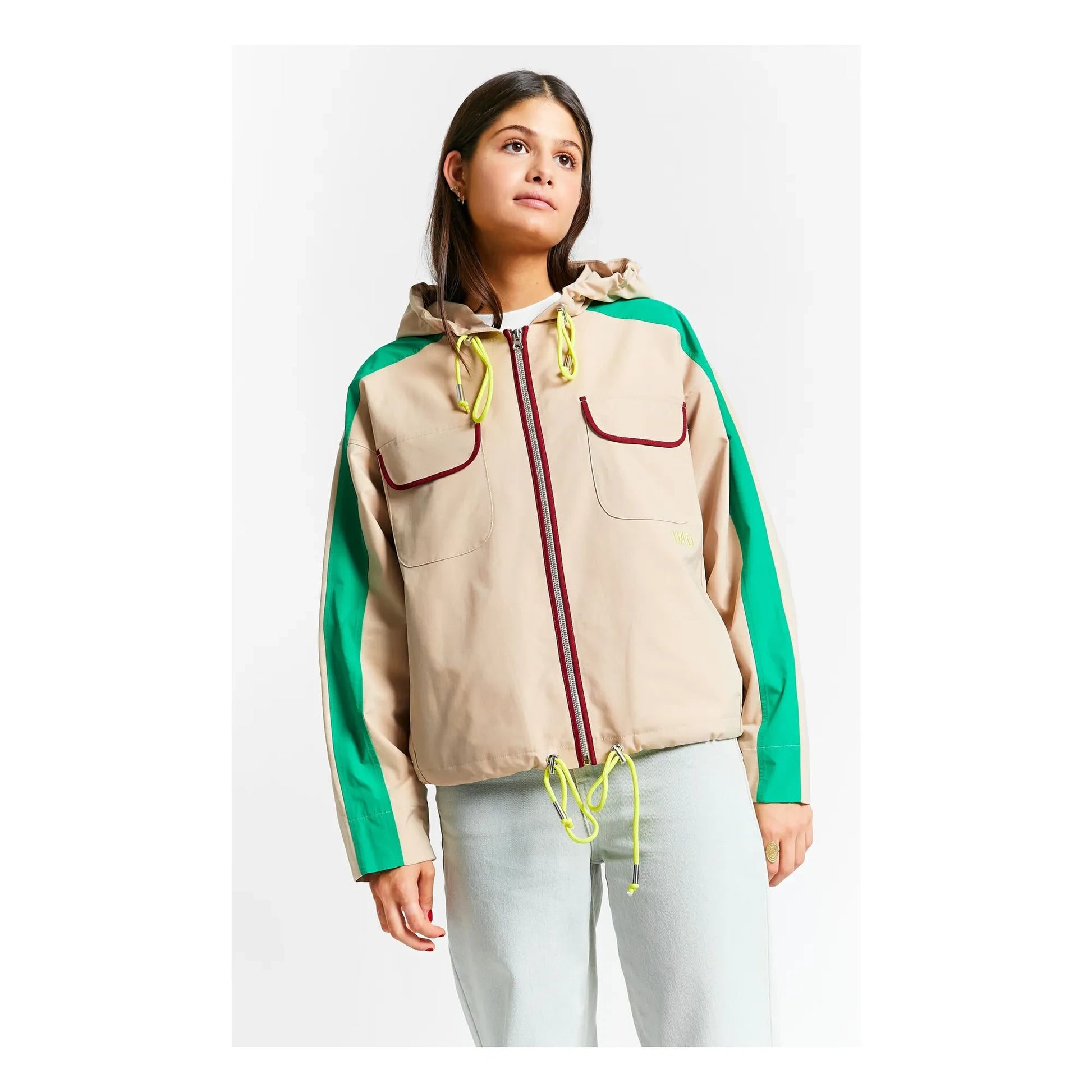 Indee - Colorblock Sunny jacket | Natural
