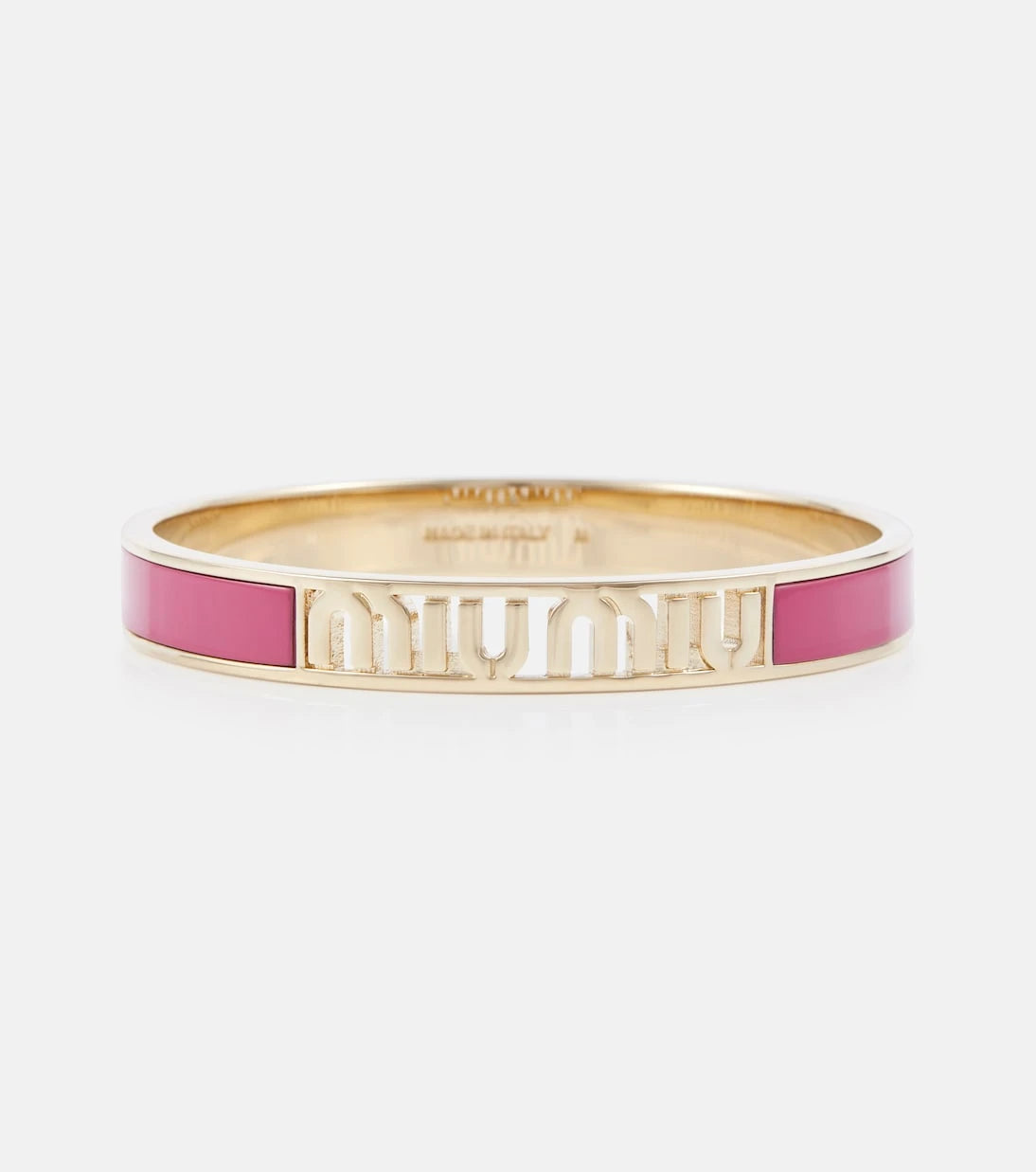 Miu Miu - Logo enameled bracelet