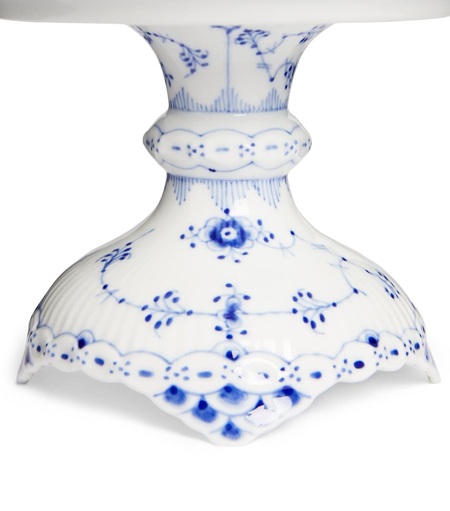 Royal Copenhagen Blue Fluted Half Lace Footed Bowl