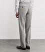 Wool-Blend Pleated Trousers