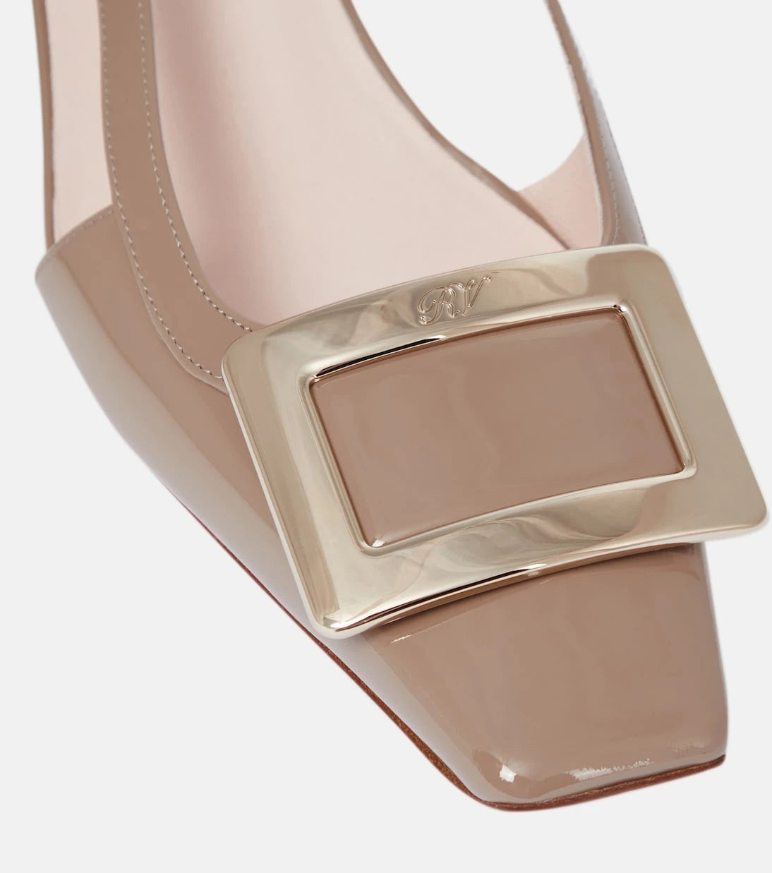 Roger Vivier - Belle Vivier leather slingback pumps