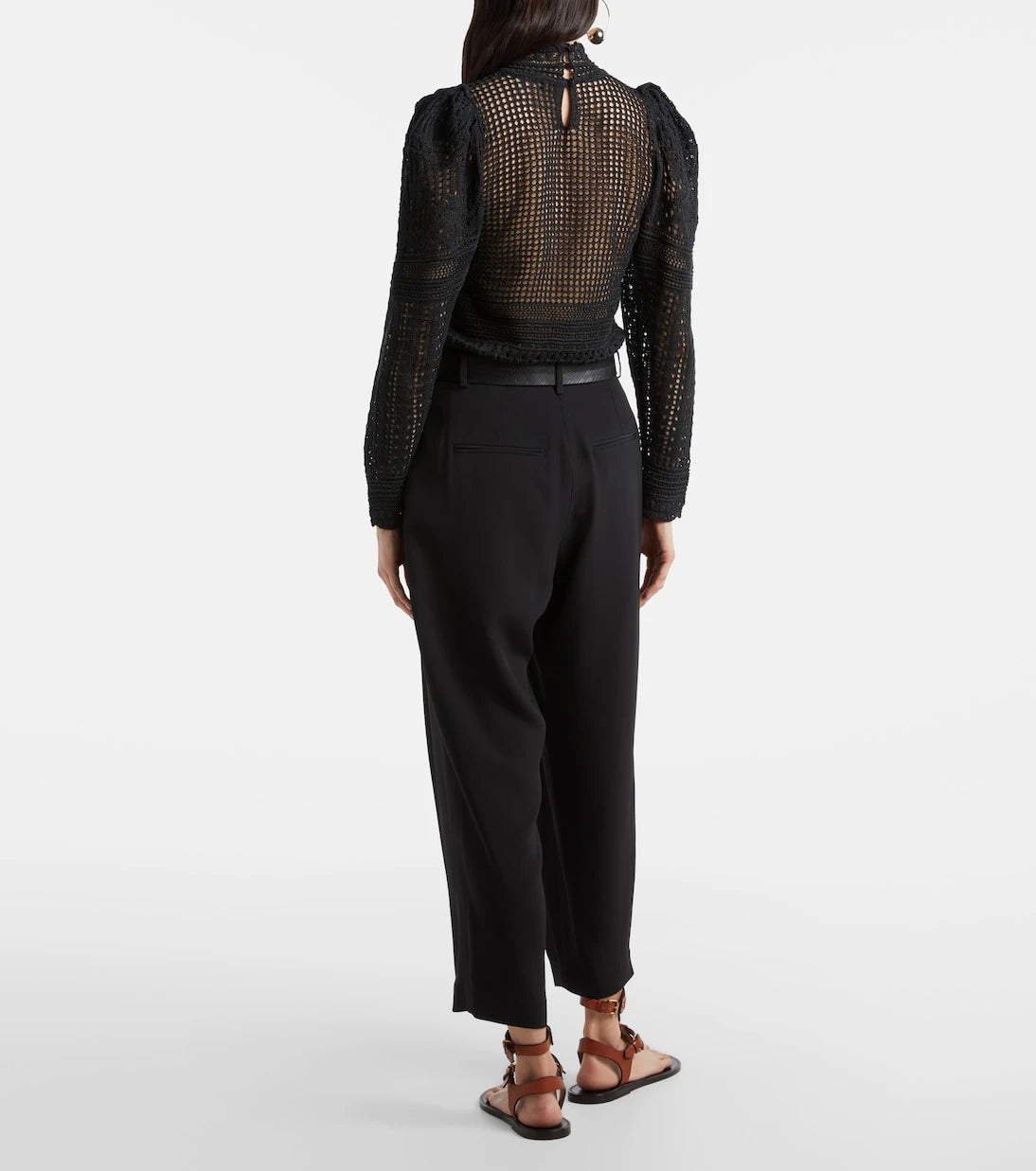 Isabel Marant - Janice high-rise crêpe wide-leg pants