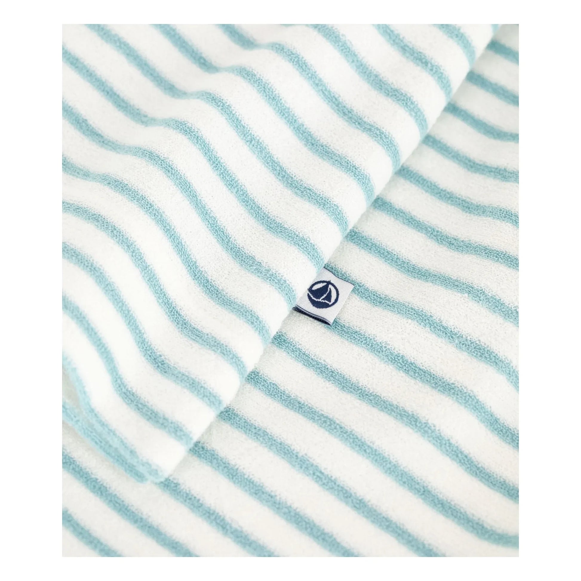 Petit Bateau - Striped Towelling Pyjama Shorts | Turquoise