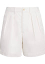 Cotton Pleated Cormac Shorts