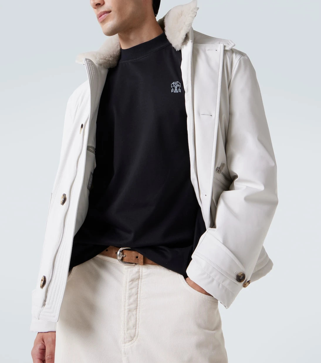 Brunello Cucinelli - Logo cotton T-shirt