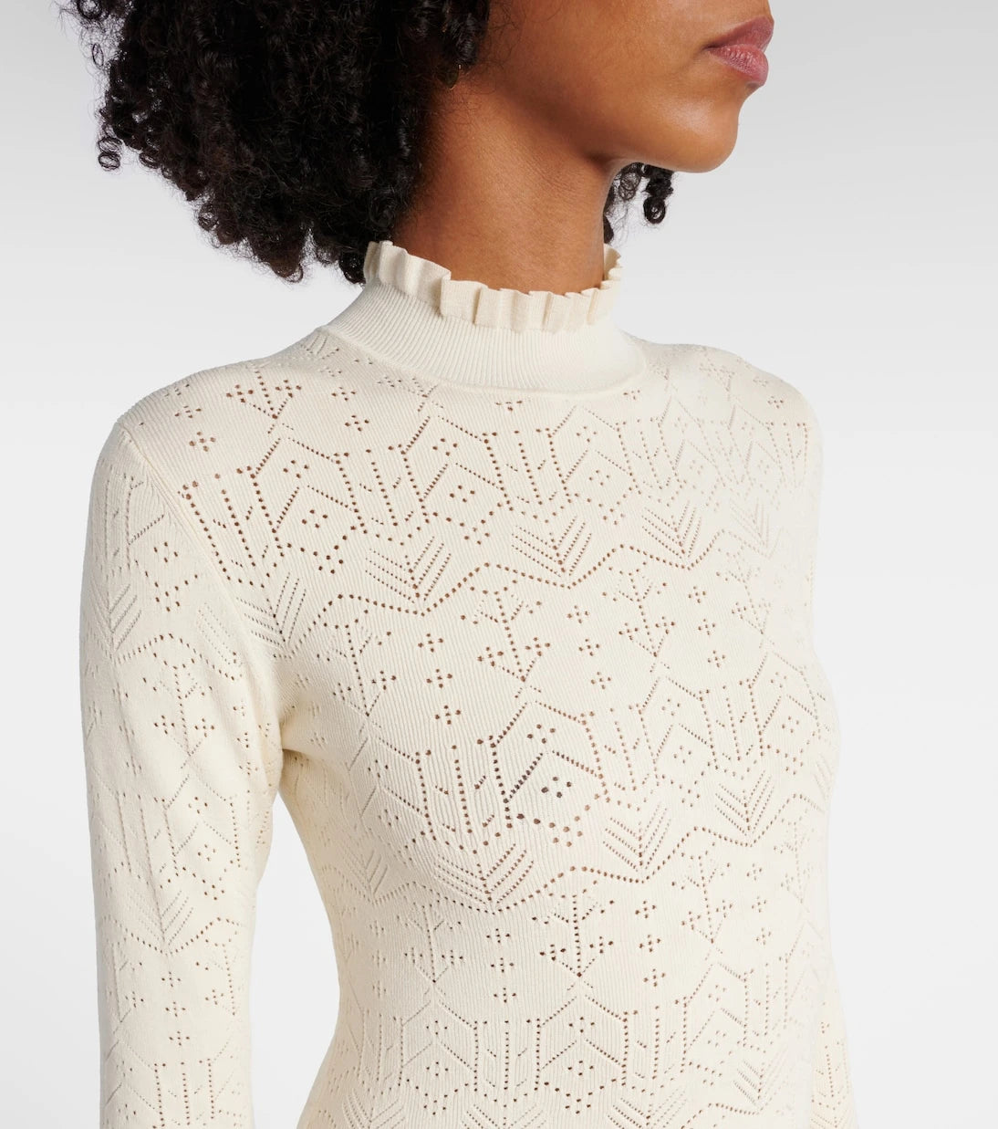 Isabel Marant - Gisole pointelle turtleneck maxi dress