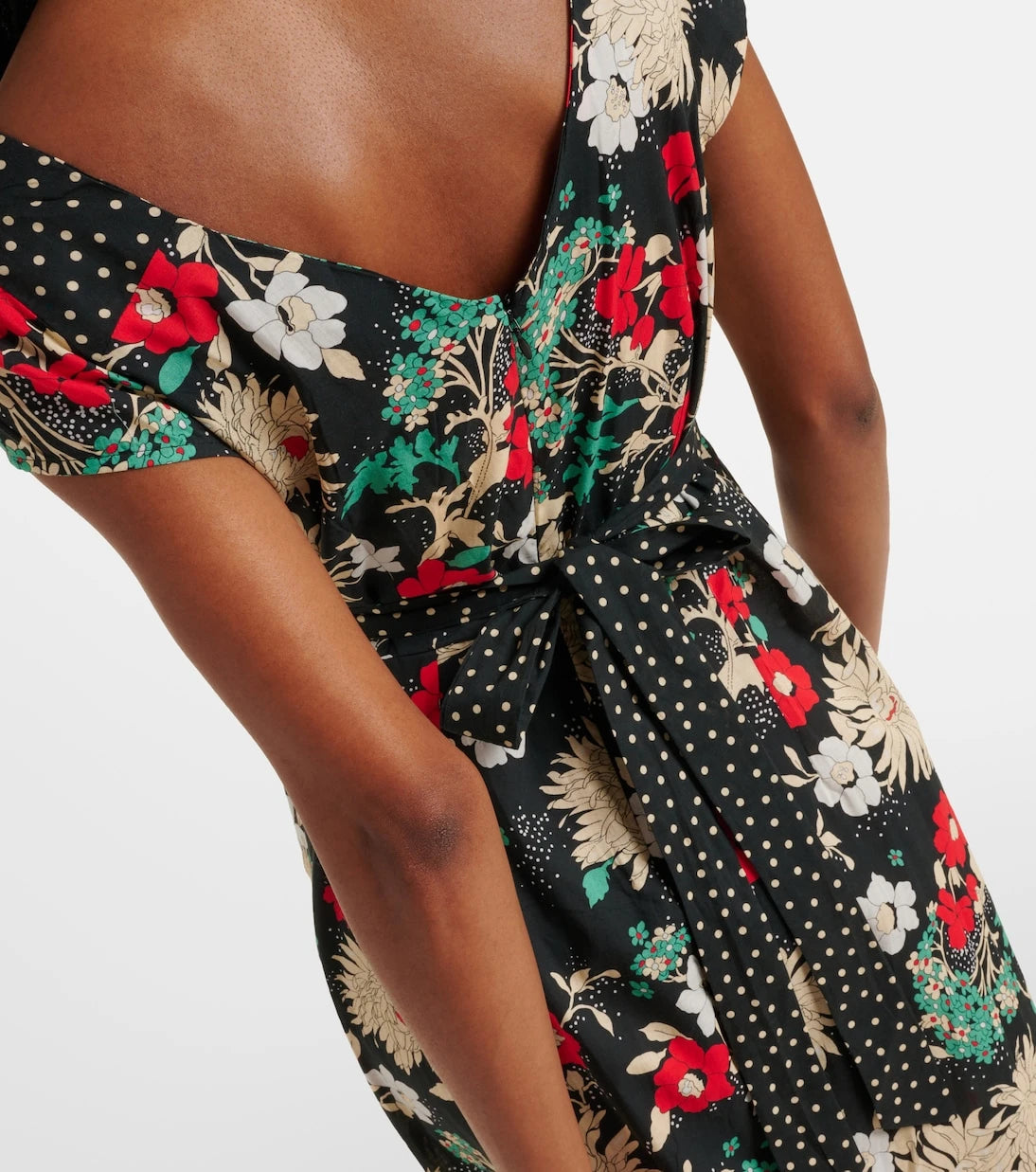 Rixo - Carey floral cotton midi dress
