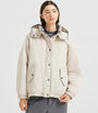 Beige Techno Cotton Puffer Jacket
