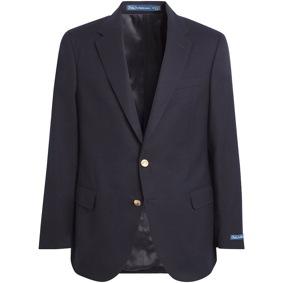 Polo Ralph Lauren Navy Wool Doeskin Blazer