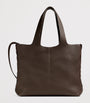 Large Leather Diago Tote Bag