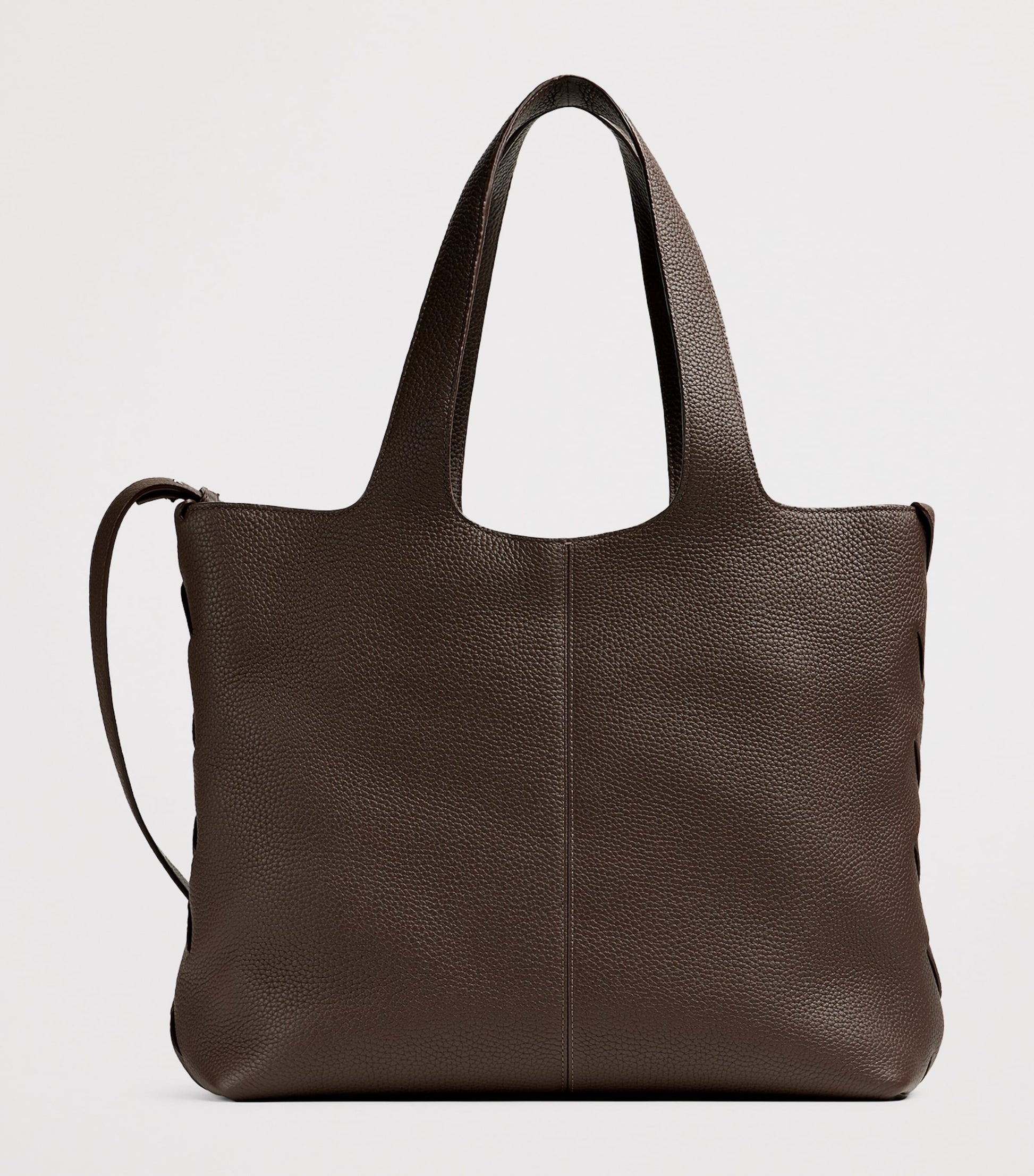 Large Leather Diago Tote Bag