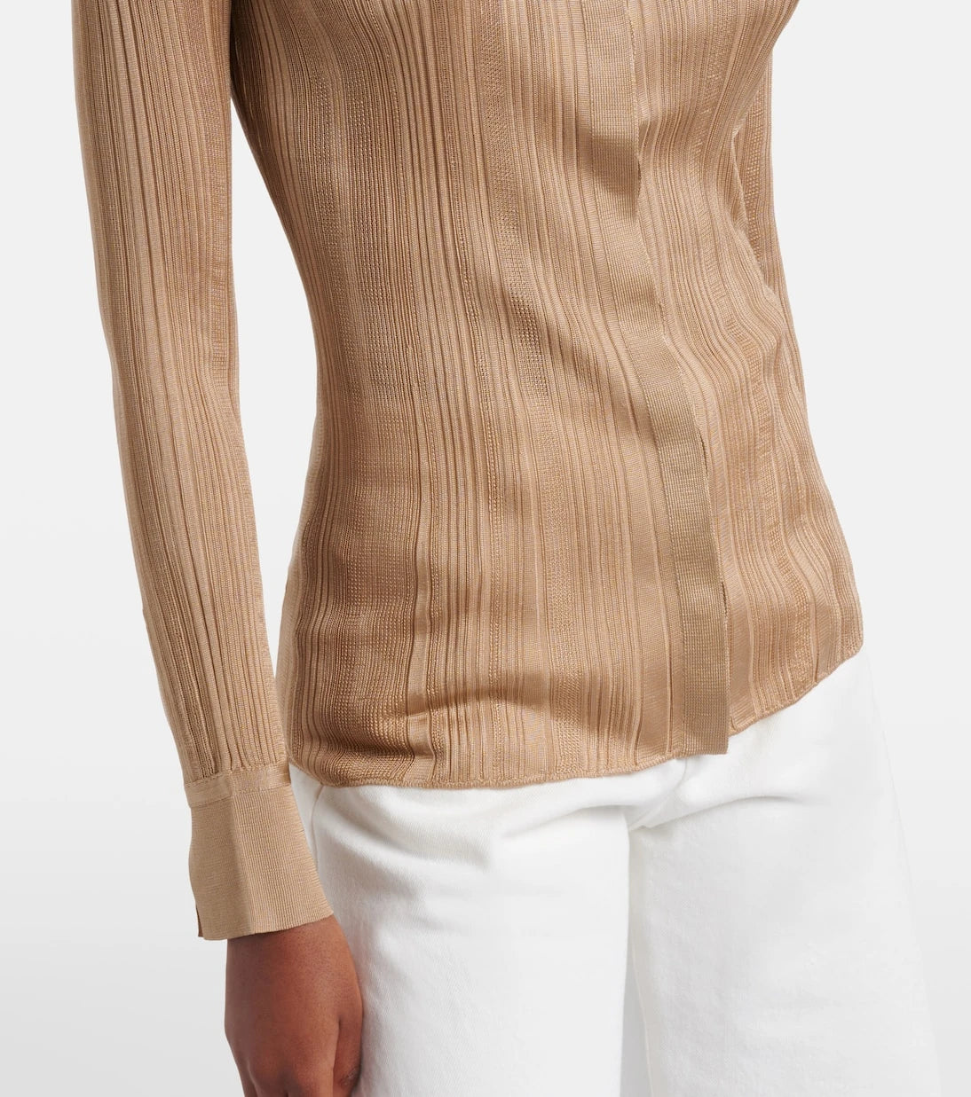 Gabriela Hearst - Tamar knitted silk shirt