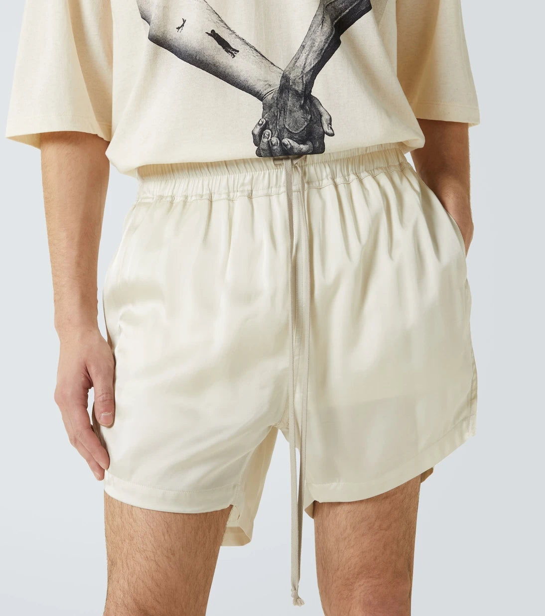 Rick Owens - Charmeuse shorts