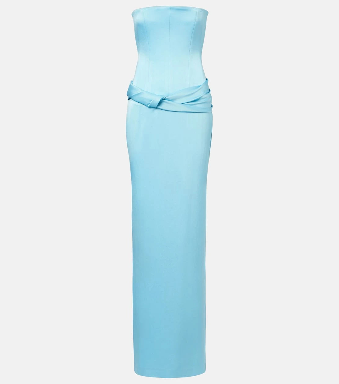 Alex Perry - Crêpe satin bustier gown