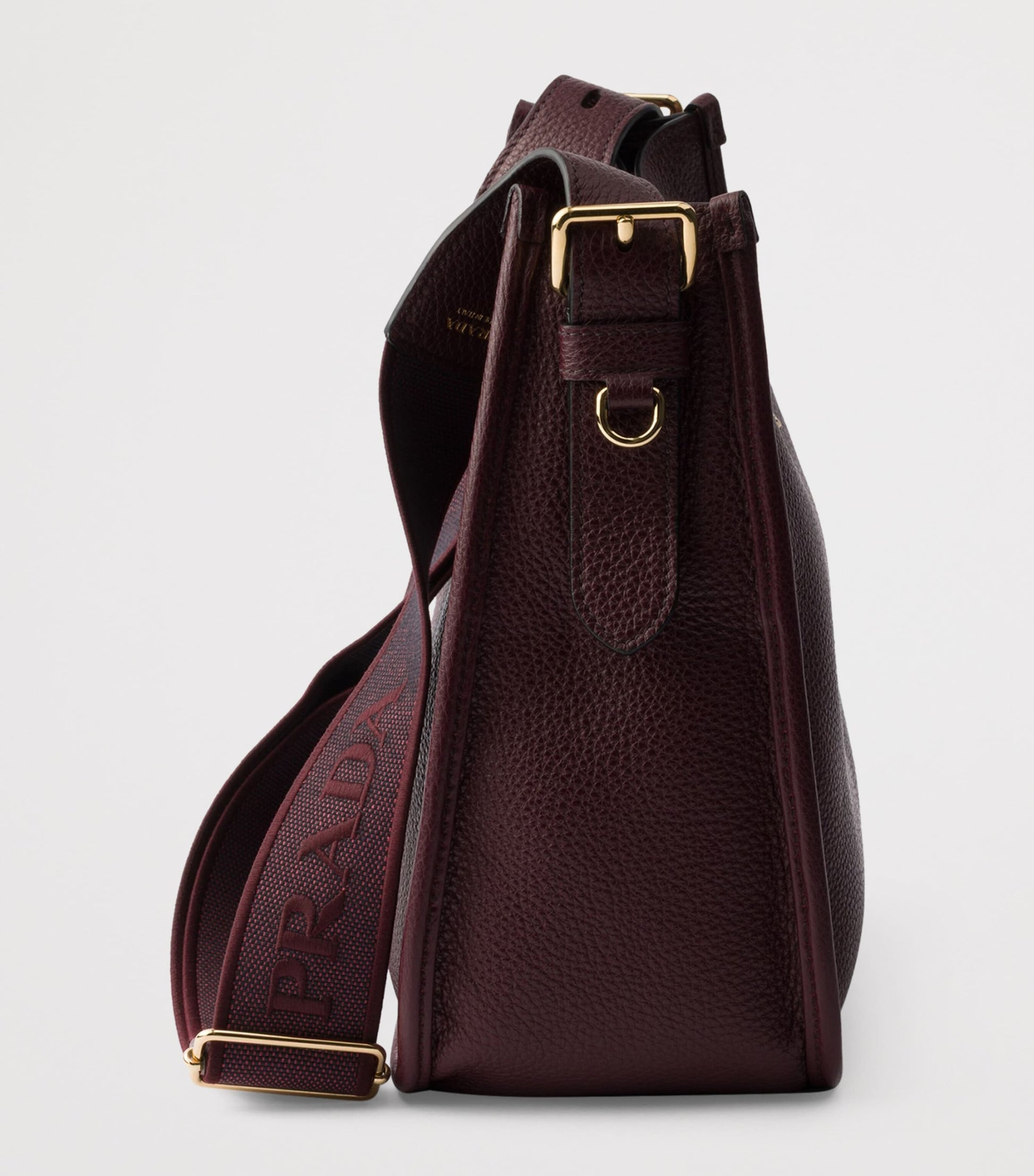 Prada Burgundy Medium Leather Shoulder Bag