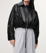 LOEWE Black Leather Balloon Jacket