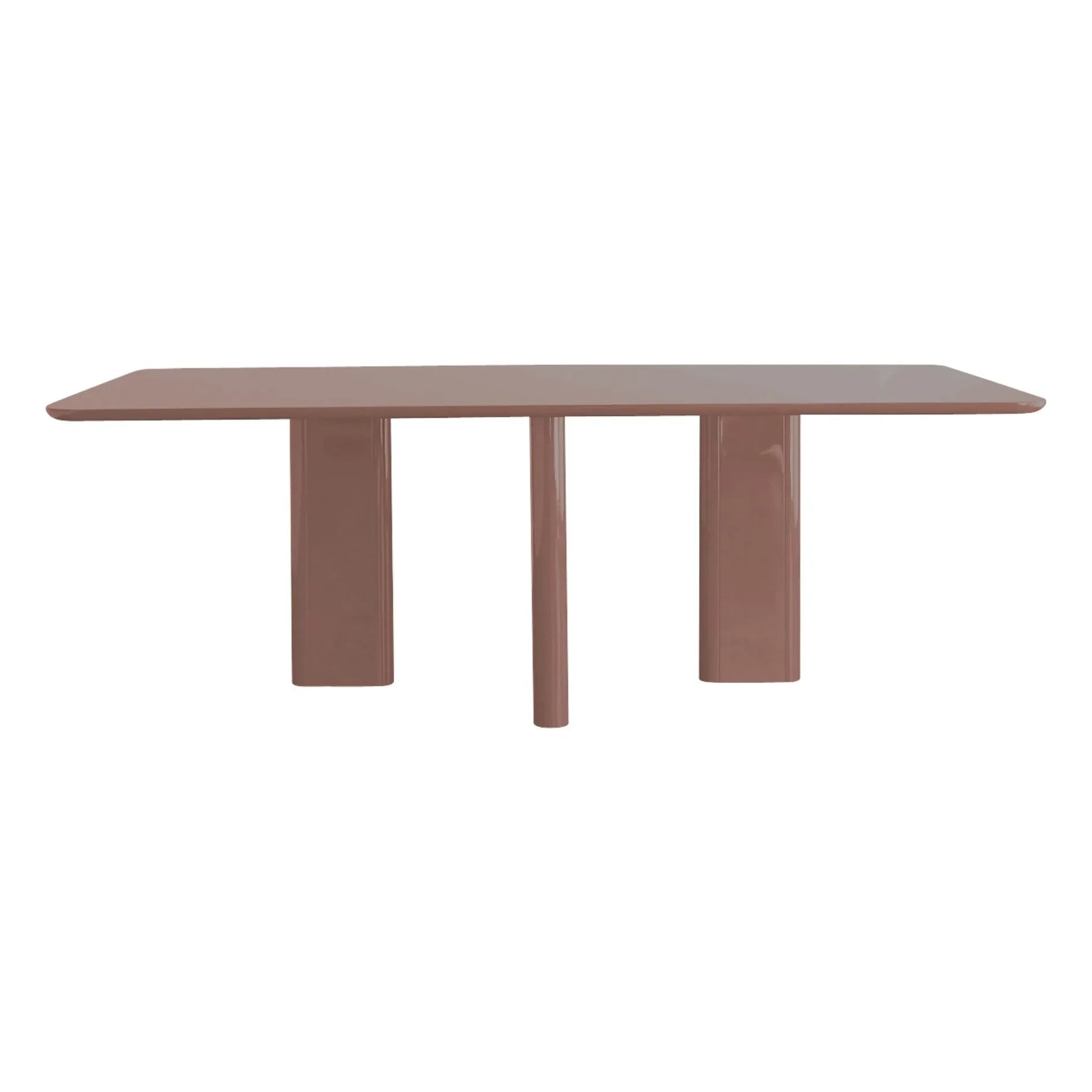 Gabrielle Paris - Joe lacquered rectangular dining table | Cranberry