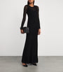 Black Knitted Florie Maxi Dress