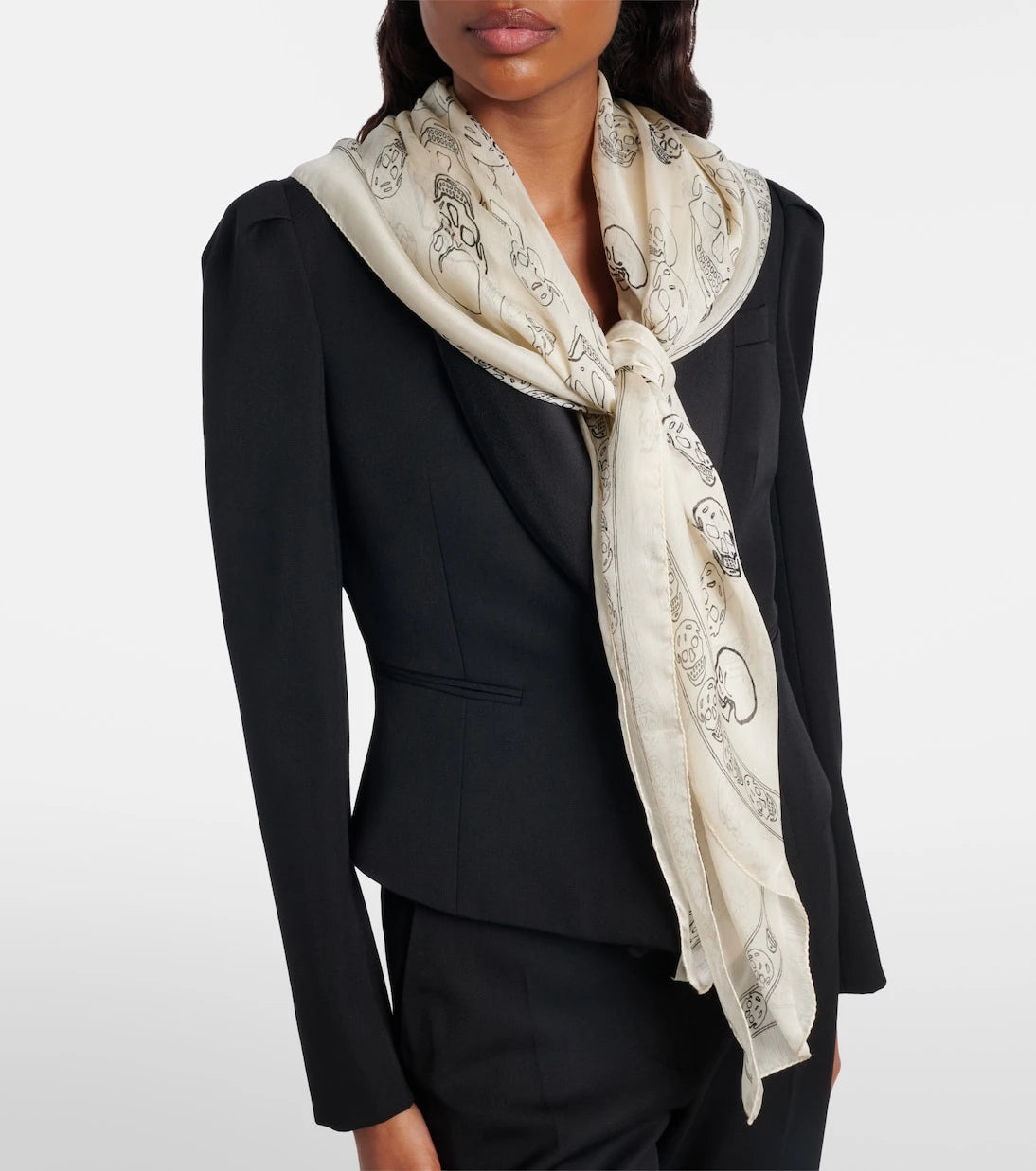 McQueen - Skull silk scarf