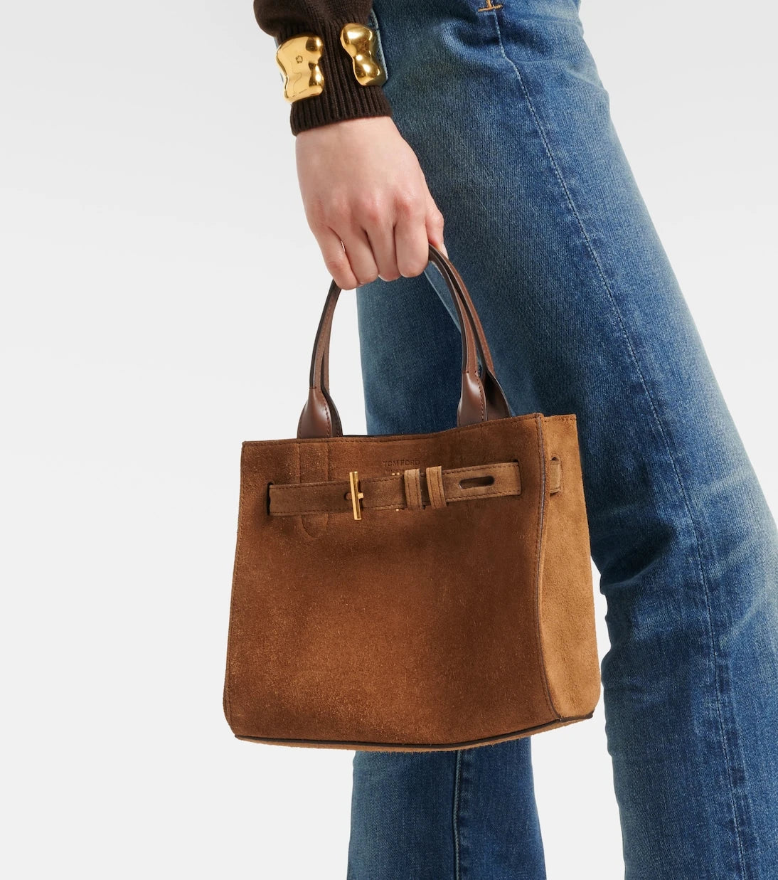 Tom Ford - Audrey Small suede tote bag