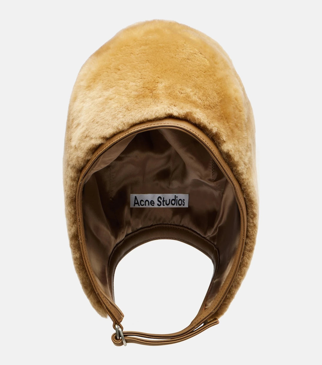 Acne Studios - Belmer leather-trimmed shearling hat