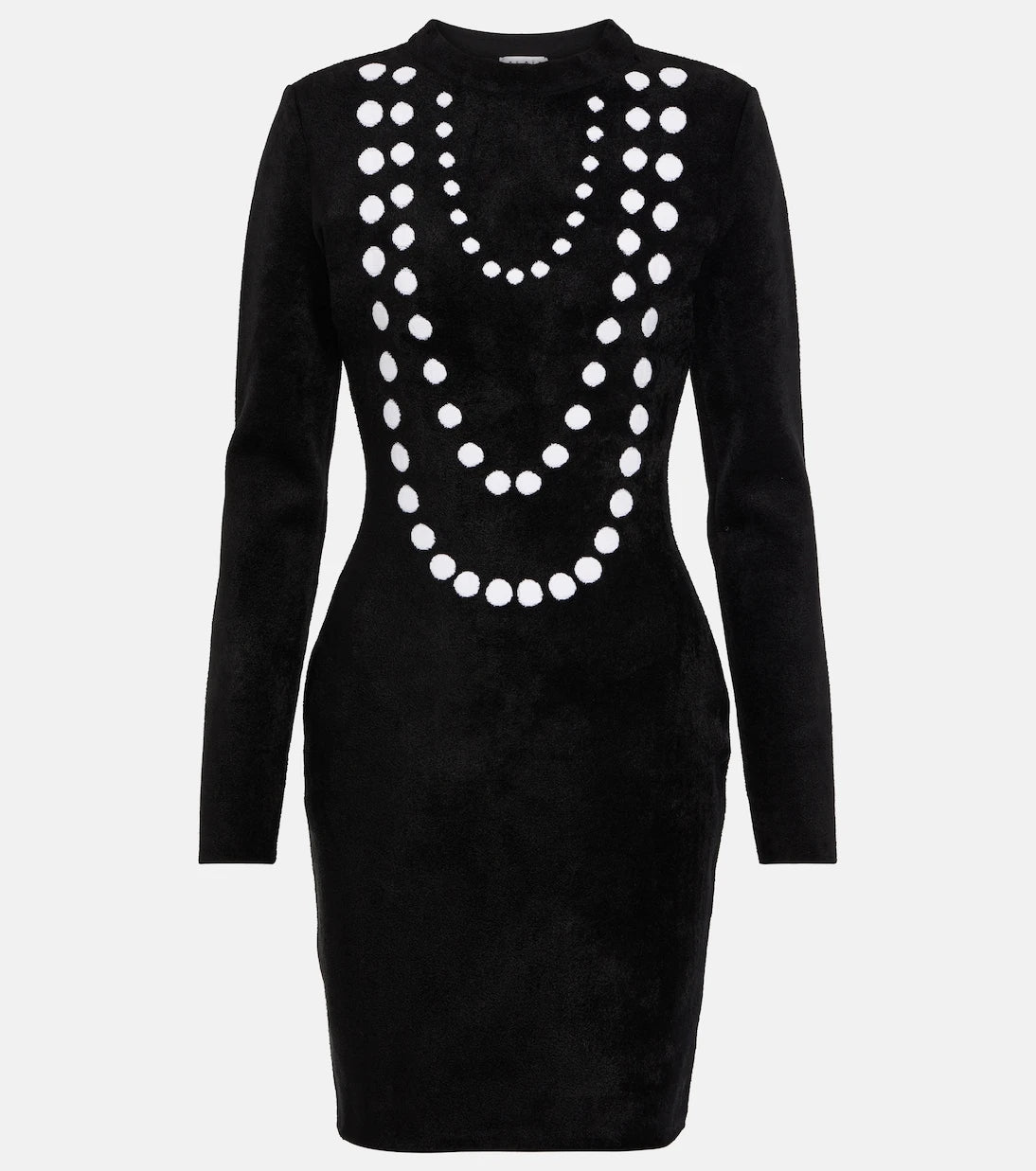 Alaïa - Jacquard wool-blend minidress
