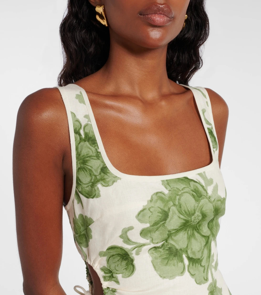SIR - Gardella cutout floral linen minidress