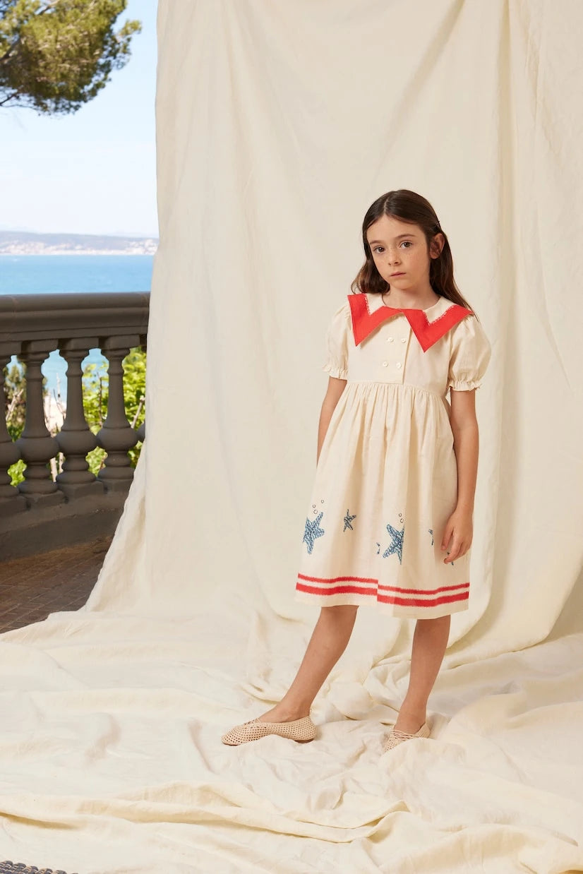 Bebe Organic - Pearl printed cotton and linen dress