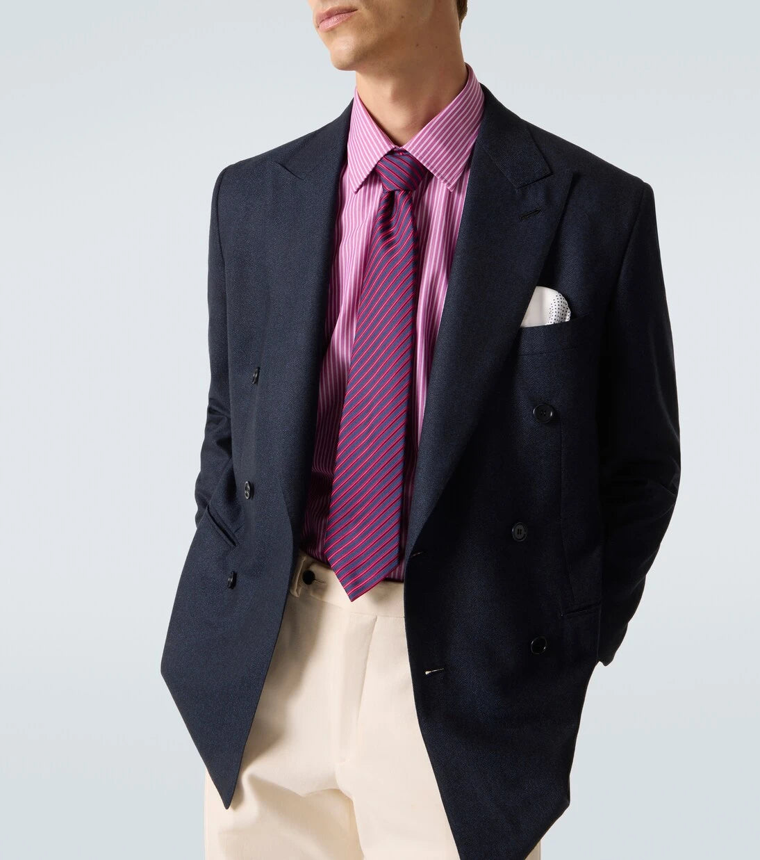 Charvet - Striped cotton poplin shirt