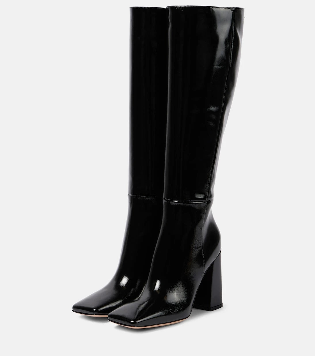 Gianvito Rossi - 95 patent leather knee-high boots