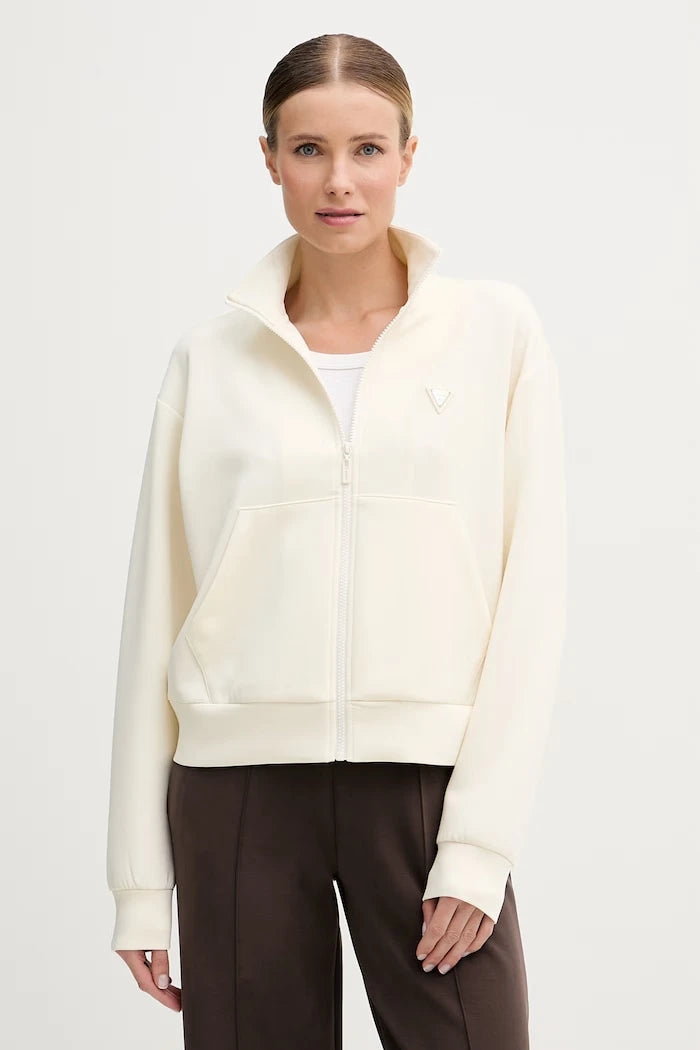 Guess Fermuarlı Kadın Modallı Sweatshirt OLYMPE